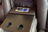 Picture of MONROSE Air Leather Dual Motor Reclining Sofa Range with Bluetooth Speaker + USB Port, Power Socket & Wireless Charging + LED Lighting (Brown)