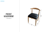 Picture of HORN Dining Chair with Black Cushion - Each