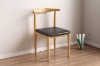 Picture of HORN Metal Frame Dining Chair with Black Cushion - 4 Chairs in 1 Carton
