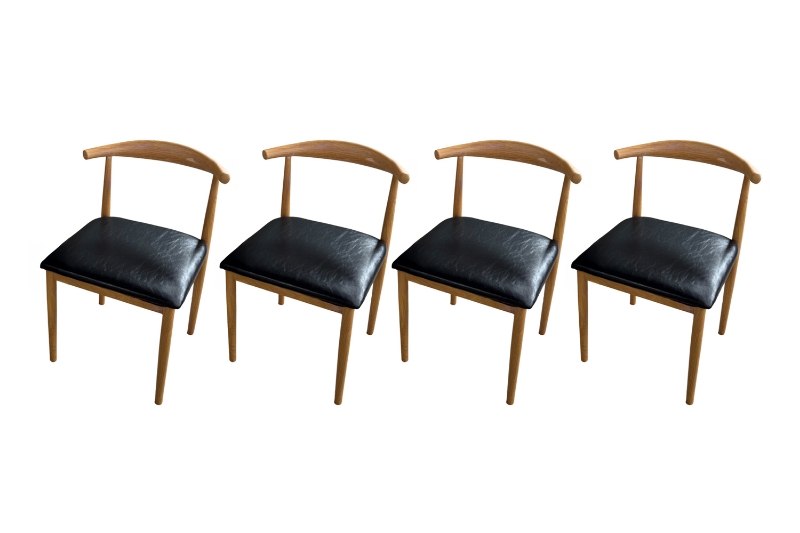 Picture of HORN Dining Chair with Black Cushion - 4 Chairs in 1 Carton