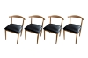 Picture of HORN Metal Frame Dining Chair with Black Cushion - 4 Chairs in 1 Carton