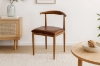 Picture of HORN Metal Frame Dining Chair with Brown Cushion - 4 Chairs in 1 Carton