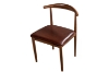 Picture of HORN Metal Frame Dining Chair with Brown Cushion - 4 Chairs in 1 Carton