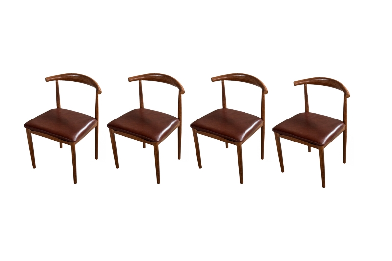 Picture of HORN Dining Chair with Brown Cushion - 4 Chairs in 1 Carton