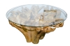 Picture of Takara D51" Tempered Glass Top Handcrafted Teak Root Dining Table
