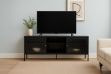 Picture of STARK Steel Frame 59" Sliding Door TV Unit (Black)