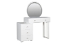 Picture of KALINA 5-Drawer Dressing Table with LED Mirror and Zerra Makeup Stool