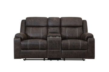 Picture of TANDY Manual Reclining Sofa Range - Loveseat with Cup Holders and Storage (2RRC)