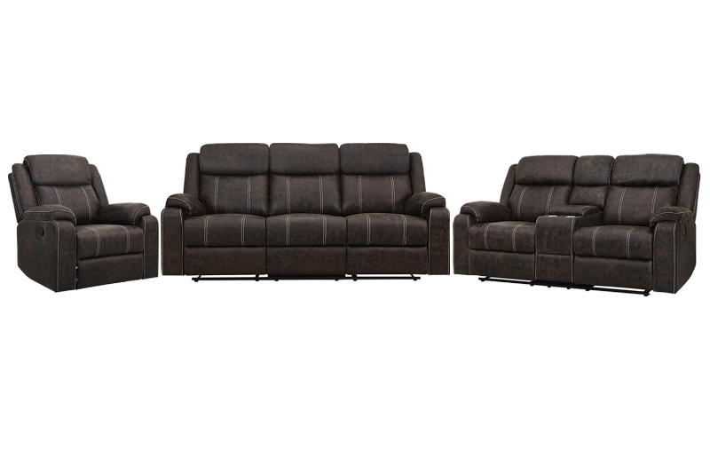 Picture of TANDY Manual Reclining Sofa Range - Armchair + Loveseat + Sofa Set