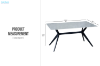 Picture of STRATOS 59" Sintered Stone Dining Table