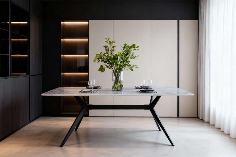 Picture of STRATOS 71" Sintered Stone Dining Table