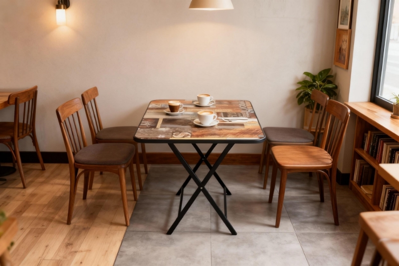 Picture of Rune 31.5" Square Folding Table