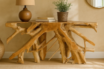 Picture of Takara 59" Handcrafted Teak Root Console Table