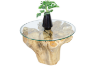 Picture of Takara D27.5" Tempered Glass Top Handcrafted Teak Root Coffee Table
