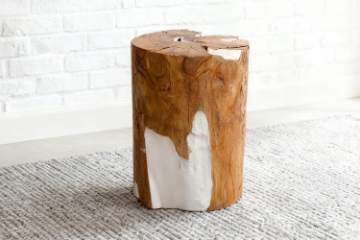 Picture of Takara Teak Root Cylindrical Stool