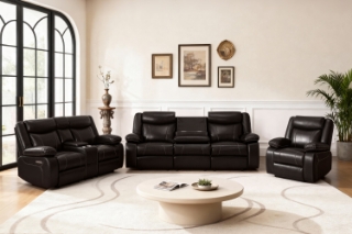 Picture of ZENO Power Reclining Sofa Range - Armchair + Loveseat + Sofa Set