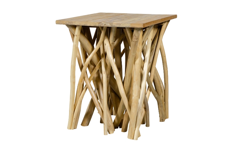 Picture of WILDBRANCH 17.5" Teakwood Square Side Table