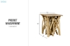 Picture of WILDBRANCH 17.5" Teakwood Square Side Table