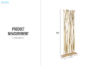 Picture of WILDBRANCH 78.5"x31.5" Teak Wood Decorative Screen/Room Divider