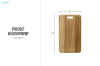 Picture of TIPPY 17.5"x10" Teak Wood Cutting Board