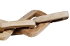 Picture of 655-016 Teak Wood Rectangular 5-Chain Decorative Sculpture (27.5"x5.5")