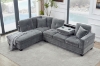 Picture of NEBULA Pro Sectional Sofa with Storage Ottoman (Misty Grey) - Chaise Facing Left