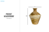 Picture of 655-013 D6" Teak Wood Vase