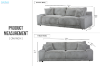 Picture of MERAX Fabric Sofa Range(Grey)