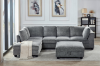 Picture of LIBERTY Premium Sectional Sofa (Light Grey) - Chaise Facing Right with Storage Ottoman