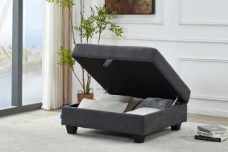 Picture of LIBERTY Premium Sectional Sofa (Dark Grey) - Storage Ottoman Only