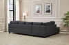 Picture of LIBERTY Premium Sectional Sofa (Dark Grey) - Chaise Facing Right with Storage Ottoman