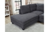 Picture of LIBERTY Premium Sectional Sofa (Dark Grey) - Chaise Facing Left with Storage Ottoman