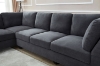 Picture of LIBERTY Premium Sectional Sofa (Dark Grey) - Chaise Facing Left with Storage Ottoman