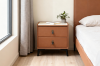 Picture of CUBA 2-Drawer Bedside Table (Brown)