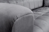 Picture of VEGAS Chesterfield Velvet Sofa Range (Grey) - 2 Seater (Loveseat)