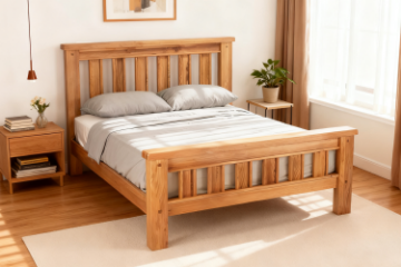 Picture of WESTMINSTER Solid Oak Bed Frame in Queen/ Eastern King  Size