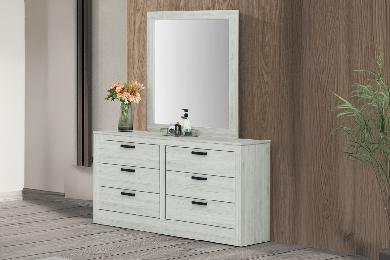 Picture of ASHLEY 6-Drawer Ready-made Dresser with Mirror