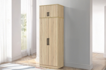 Picture of BESTA Wall Solution Modular Wardrobe - 2-Door Wardrobe with Top Unit