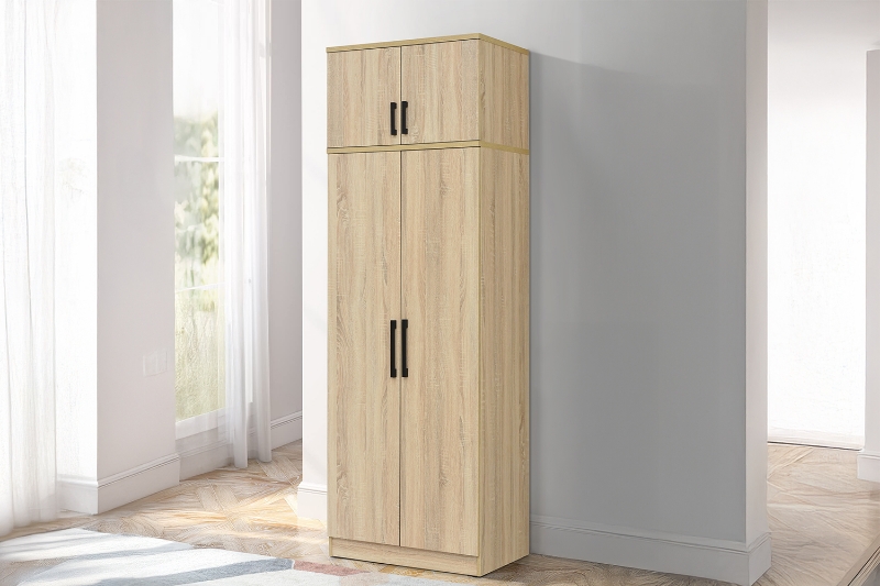 Picture of BESTA Wall Solution Modular Wardrobe - 2-Door Wardrobe with Top Unit