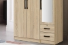 Picture of BESTA Wall Solution Modular Wardrobe System - 3-Door Wardrobe with Top Unit