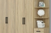 Picture of BESTA Wall Solution Modular Wardrobe System - 4-Door Wardrobe with Top Unit