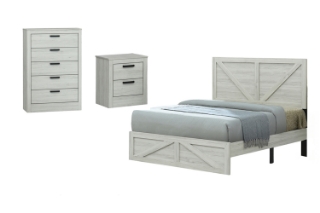 Picture of ASHLEY Bedroom Combo Set in Queen Size - 3PC Combo