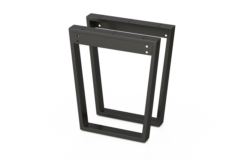 Picture of SYNERGYPLUS H29" Trapezoid Metal Table Legs with 63" Support Bracket