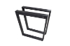 Picture of SYNERGYPLUS H29" Trapezoid Metal Table Legs with 71" Support Bracket