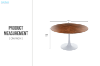 Picture of JACOB D31.5"/39.5"/47" Round Dining Table (Walnut Colour)