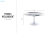 Picture of JACOB D47" Round Dining Table (White)