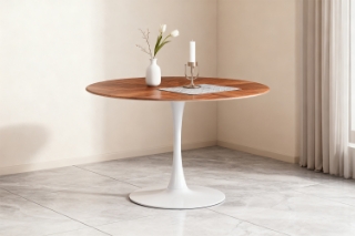 Picture of JACOB D39.5" Round Dining Table (Walnut Colour)