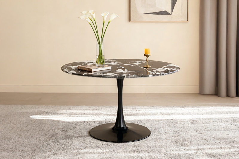 Picture of JACOB D39.5" Round Dining Table (Black)