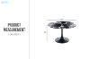 Picture of JACOB D39.5" Round Dining Table (Black)