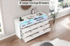 Picture of AMUZER 47" 8-Drawer Dresser with Charging Station & RGB LED